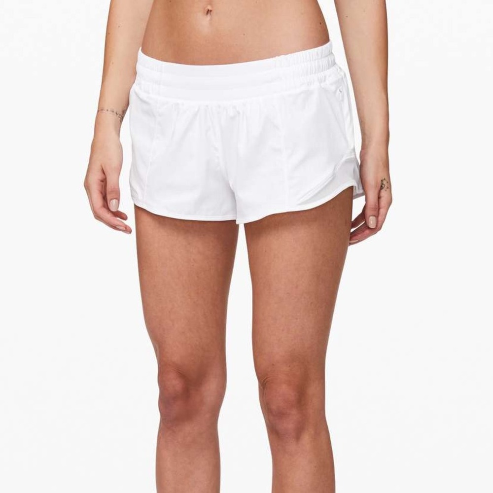 White lululemon hottie hot shorts